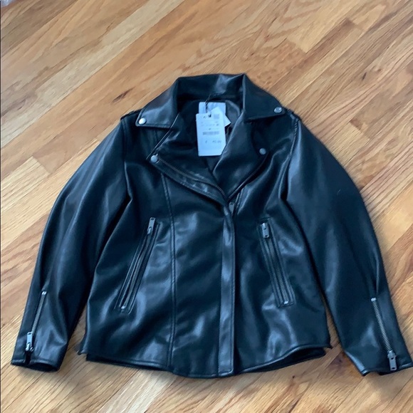 Zara girls leather jacket - Picture 2 of 5